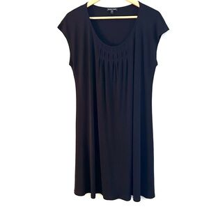 Eileen Fisher Silk Cap Sleeve Tunic Dress. Size Large.